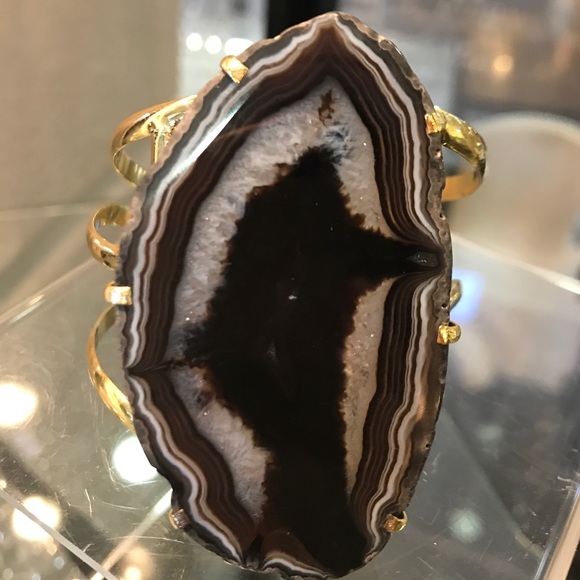 💎 “BLACKOUT” polished stone bracelet - Picture 4 of 4